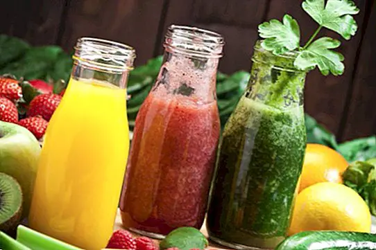 Nutritional information of the juices