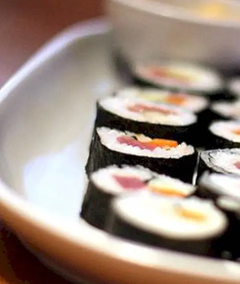 Ernæringsmæssige sammensætning af sushi