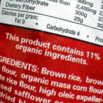 What are the labels of food for?