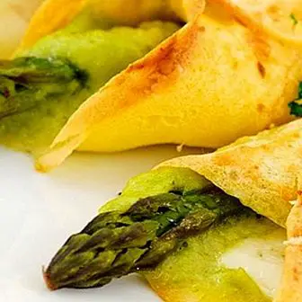 Opskrift af pandekager med vilde asparges