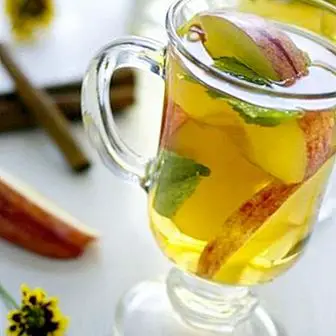 Zelený jablkový a škoricový čaj: recept a výhody