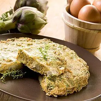 Receita de omelete de alcachofra passo a passo, fácil de fazer
