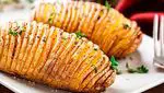 Recipe of baked potatoes, Hasselback style (accordion potatoes)